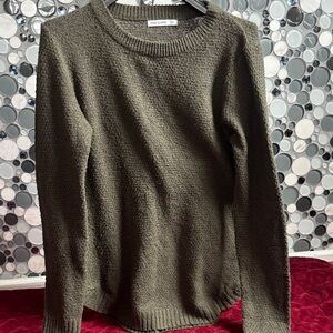 Pink Clover Forest Green Crew Neck Sweater